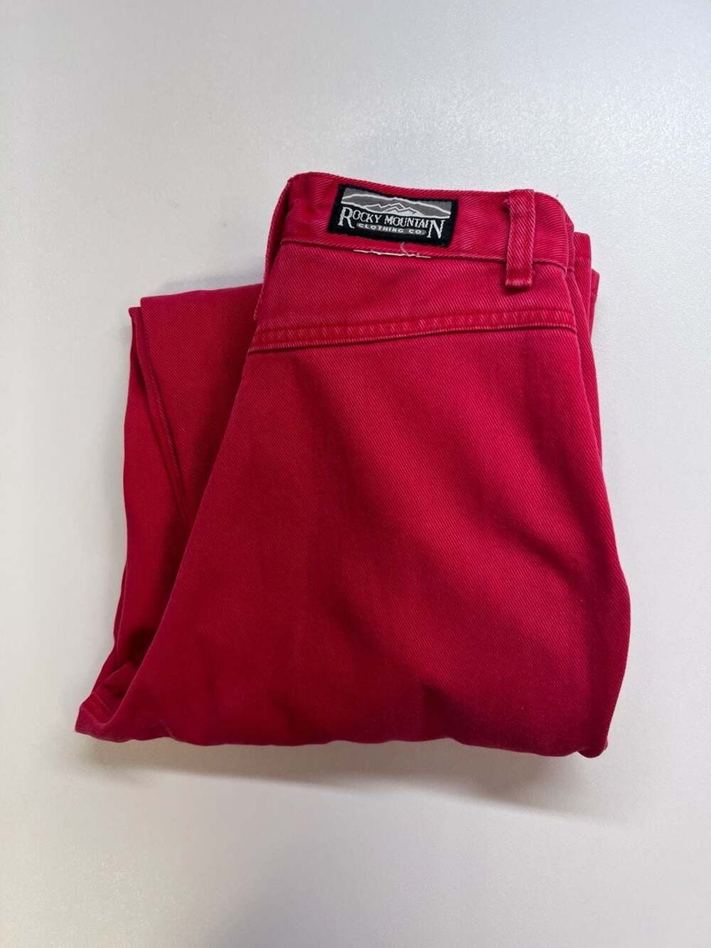 Vintage 90s Rocky Mountain High Waisted Red Denim Western Jeans 28/7 0387